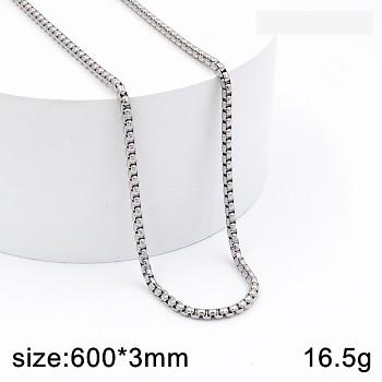 Řetízek z Chirurgické Oceli stříbrný 60cm  , 21097