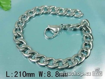 Náramek pánský   Chirurgická ocel  22 cm 17505