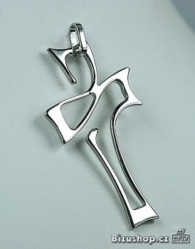 Přívěšek kříž z chirurgické oceli 15325