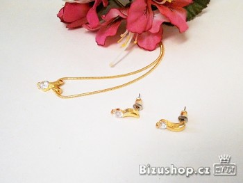 Souprava  Náušnice a Řetízek s přívěskem se Zirkon kameny  714302