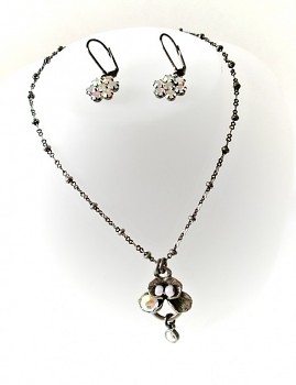 Štrasová dámská  retro souprava.  Jablonecká bižuterie 300194