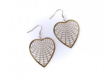 Náušnice z Chirurgické Oceli  Srdce 16569