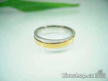 Zyta Prsten snubní z chirurgické oceli Onyx 1678718