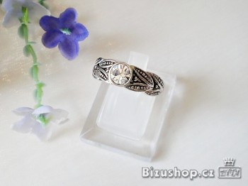 Prsten s krystal kamenem 5696 Jablonecká Bižuterie