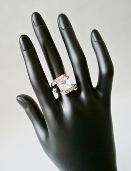 Prsten bílý zirkon 3220417