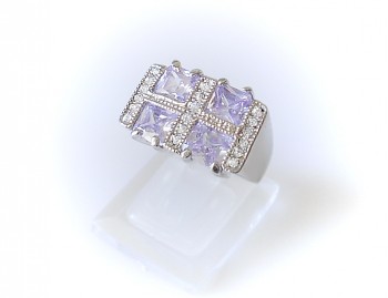 Zyta Prsten fialový zirkon 3220517