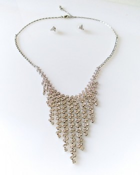 Luxusní Souprava dámská  štrasová 32238 Jablonecká bižuterie