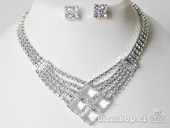 Luxusní dámská Souprava štrasová, Česká tradiční bižuterie 32226