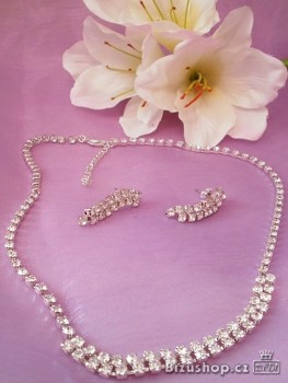 Souprava dámská  štrasová .Jablonecká  bižuterie 30037