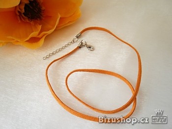 Náhrdelník kůže oranžová 20000