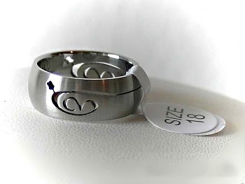 Zyta Chirurgická ocel prsten Srdíčko 1515620