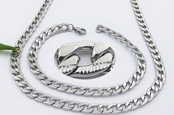 Pánská Souprava z chirurgické oceli z gravírem   20893